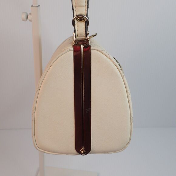 Vintage Quilted Frame Handbag Jeweled Brooch Accent Peoples Republic Of China - Picture 11 of 16